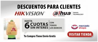 6 CUOTAS SIN INTERES HIKVISION DAHUA EZVIZ MERCADOPAGO M3K ARGENTINA