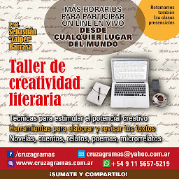 cursos escritura buenos aires Taller literario CRUZAGRAMAS (en Congreso, Centro de CABA y también a distancia)