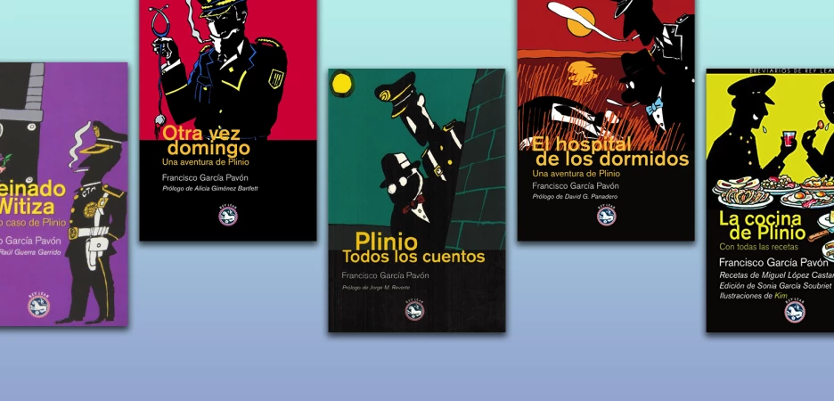 Plinio, creado por Francisco García Pavón, ha estado resolviendo crímenes desde 1953. Descubra las novelas protagonizadas por este famoso detective.