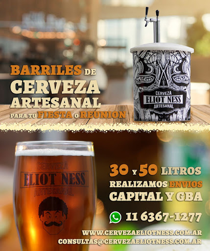 Fabrica de Cerveza Artesanal Eliot Ness - Venta Mayorista de Cerveza Artensanal